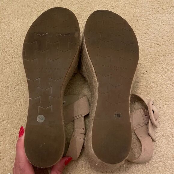 EUC Marc Fisher Rex Platform Espadrille Wedge Sandal - Picture 4 of 11